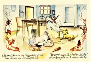 1946 W. Krüger & Hermann Muck: Purzel - Eine Hundegeschichte in Versen und Bildern 11
