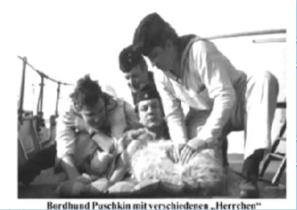 Bordhund-Puschkin-Hauptgefreiter-Landungsboot-Salamander-1963-06