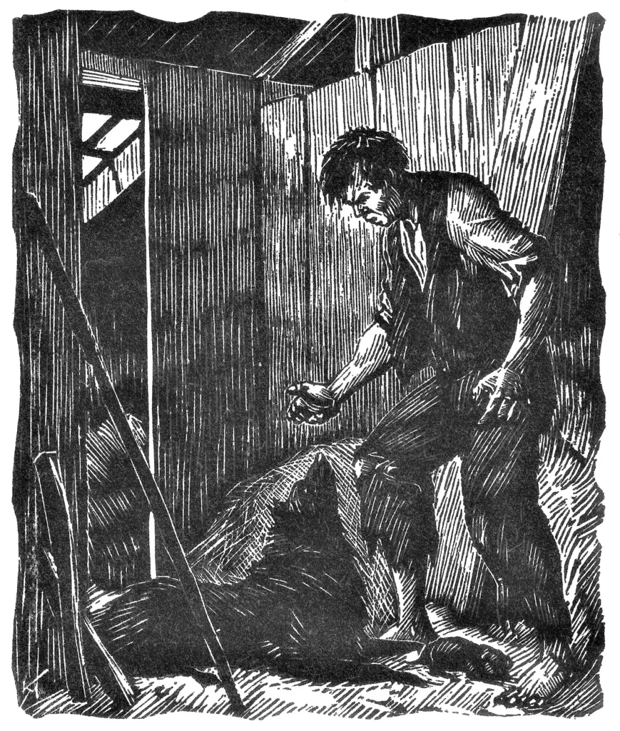 Holzstich aus ,,Die Spitzin'', Karl Mahr